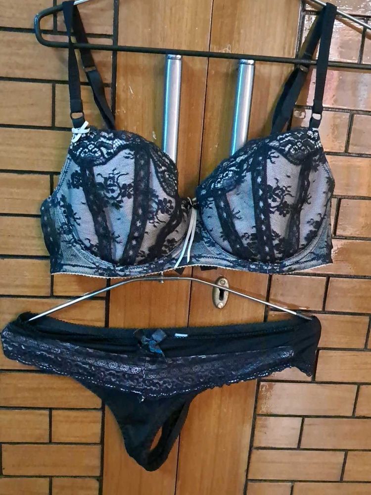 Combo Of Four Imported Fabric Bra N Panty