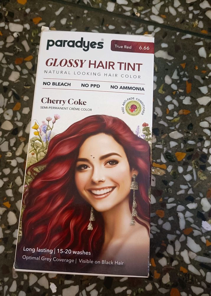 Paradyes Hair Tint Cherry Coke 🥳🥳🥳😍😍💅💅