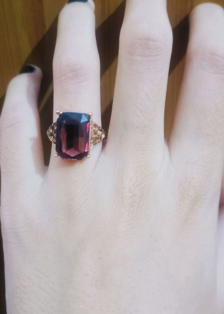 Wine Colour Gorgeous Ring