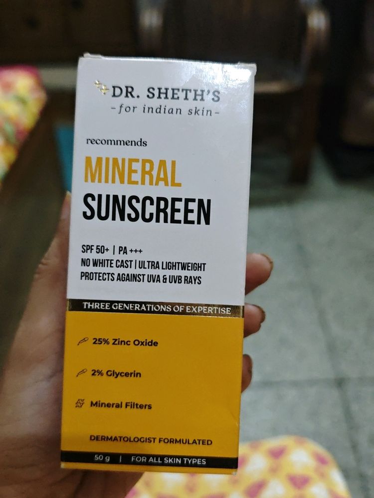 Dr Sheths Mineral Sunscreen New Pack