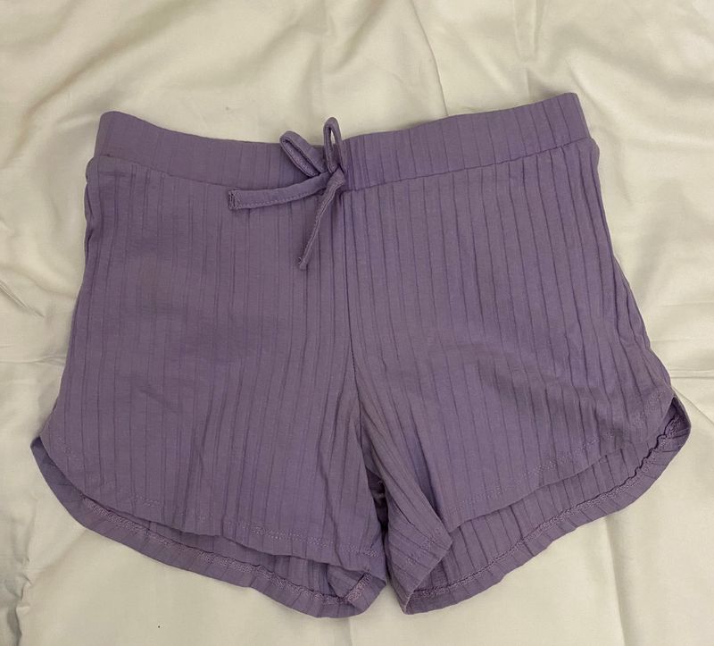 Lavender Colour Shorts