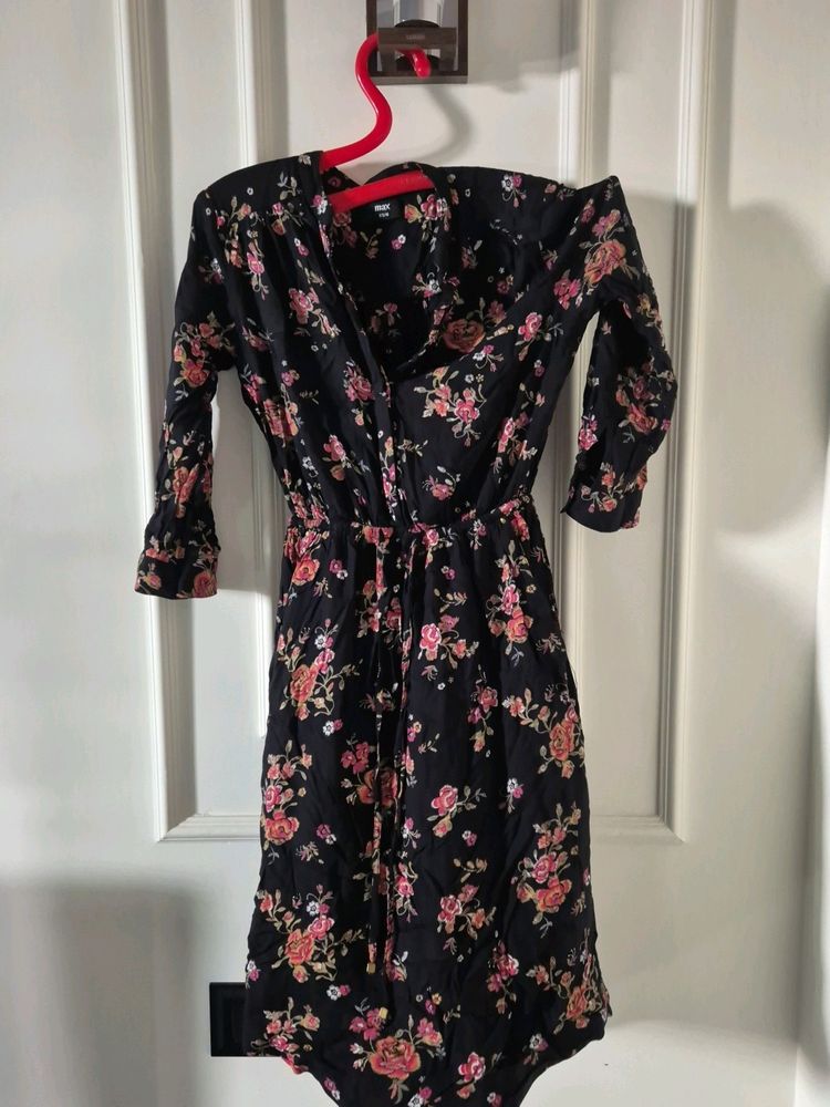 Black Floral Dress