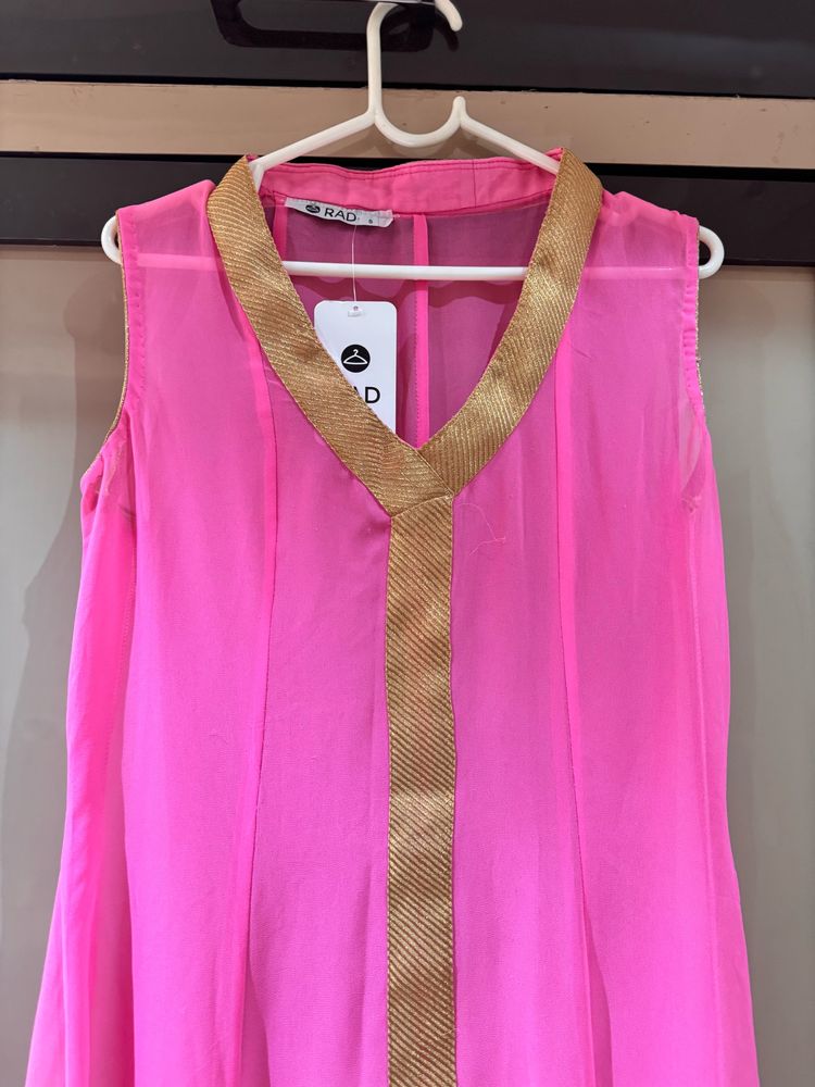 PINK ETHNIC GOWN DRESS