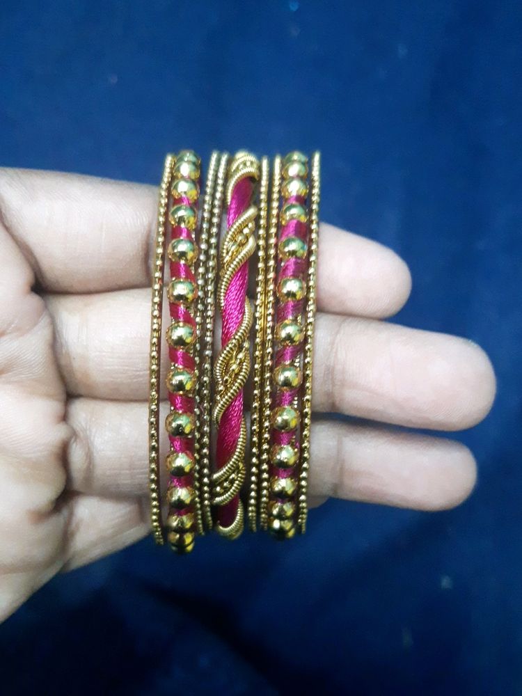 Pink Color Bangles