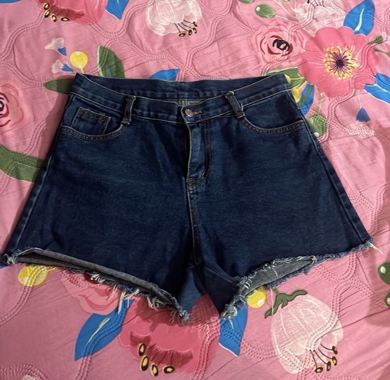 High Waist Denim Shorts