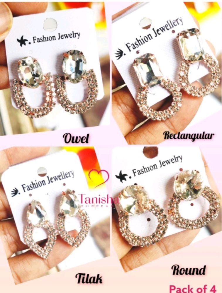 ALLOY STUD EARRINGS