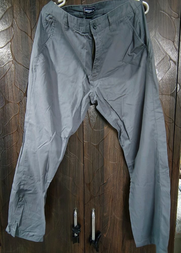 Charcoal Grey Trouser For Men
