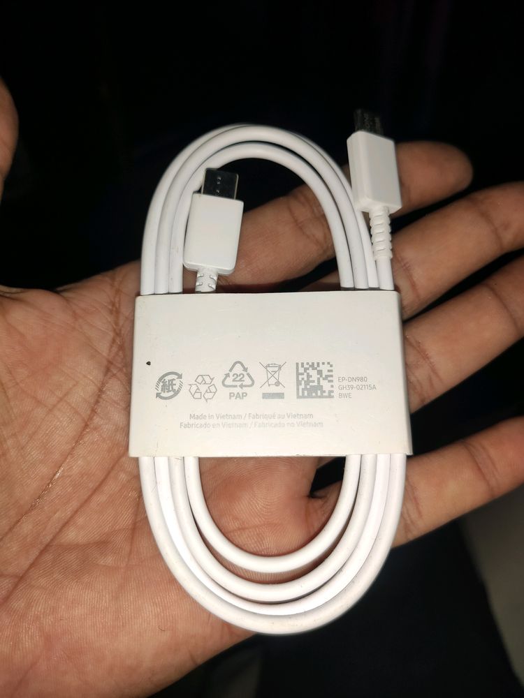 Samsung 25 Watt Fast Charging Data Cable C Type