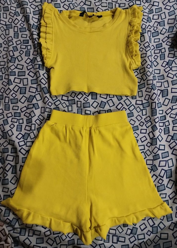 Shein Lime Yellow Co-ord