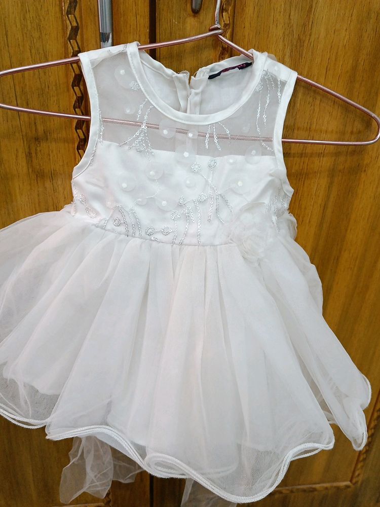 White net dress for baby girl