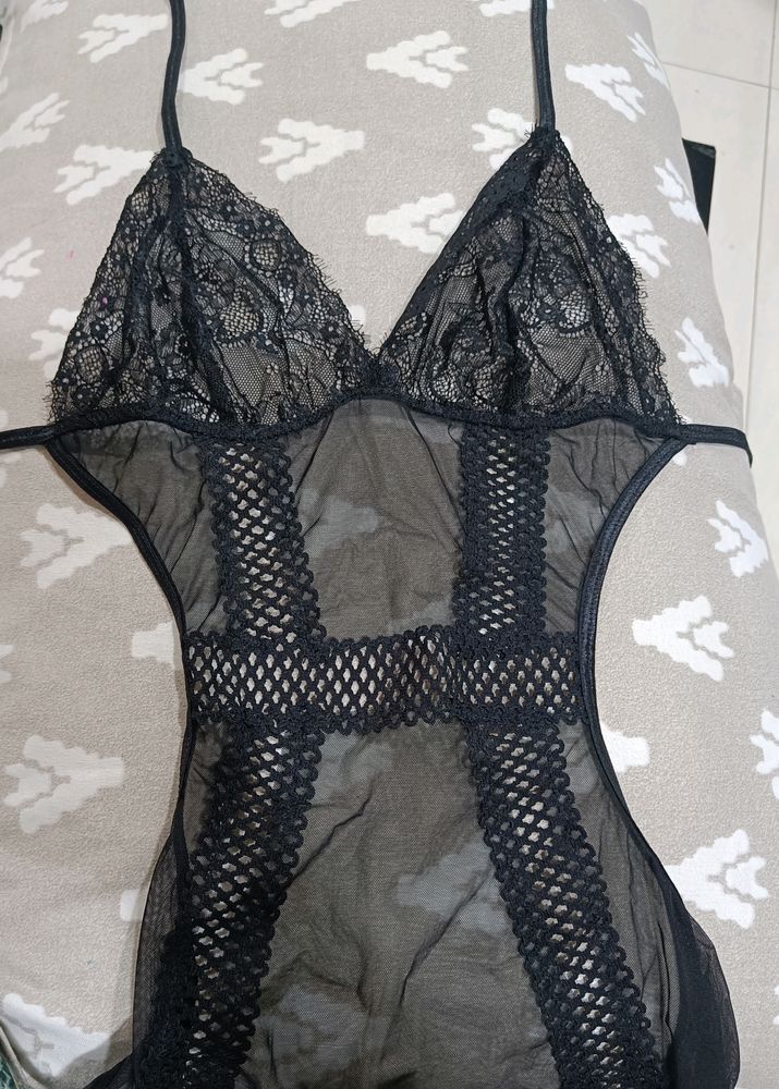 Sexy Erotic Lace Style Net Nighty