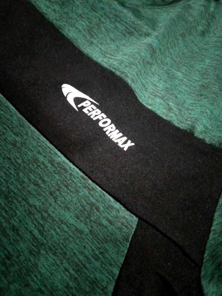 PERFORMAX DRY FIT DARK GREEN T-SHIRT SIZE-S