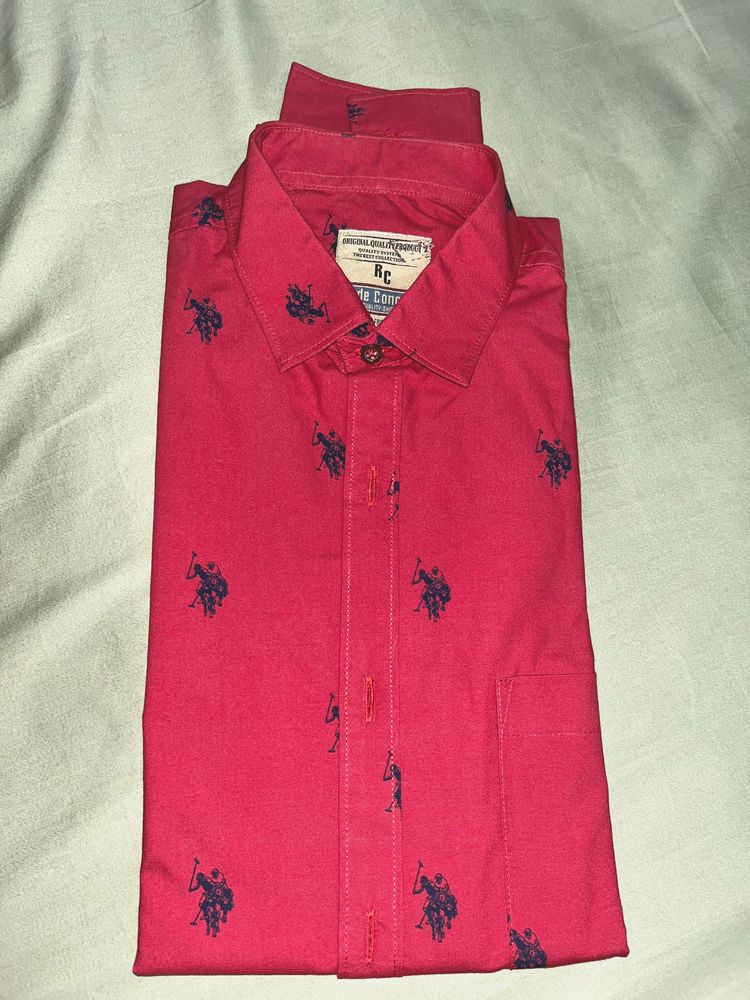 Red Shirt For Men - Size Medium - Fully New