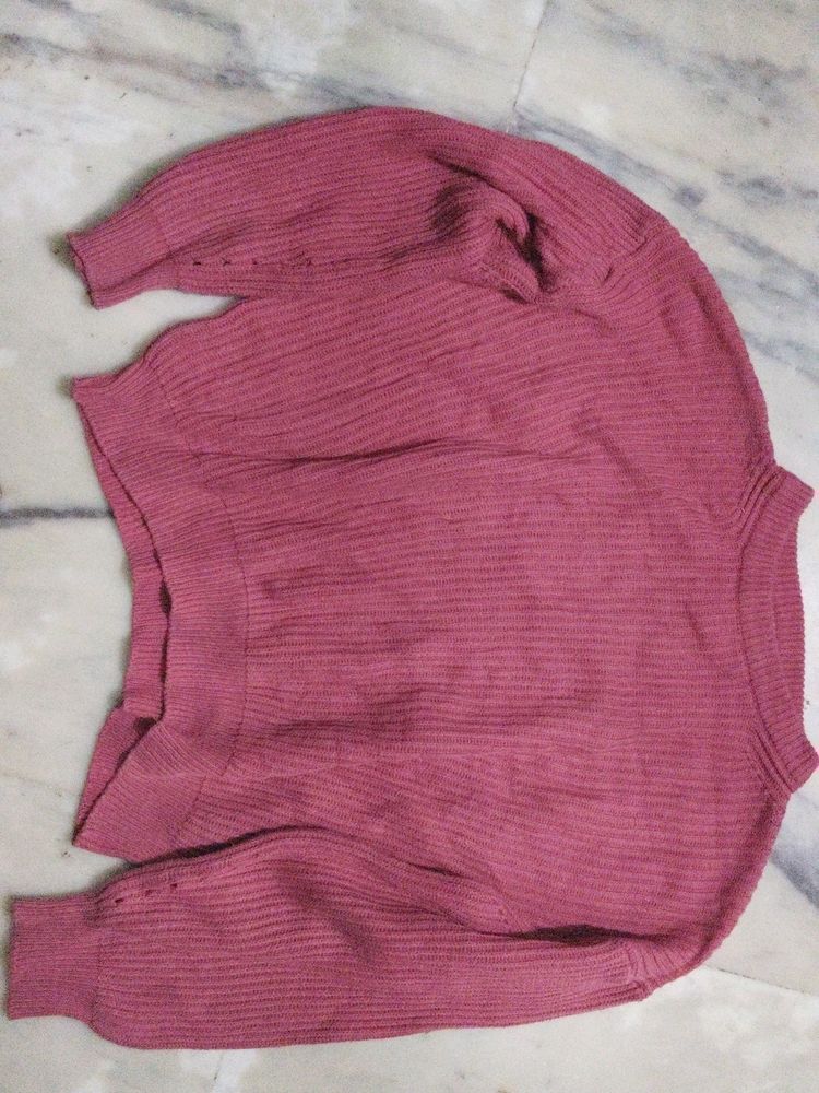 Woolen Pink Sweater