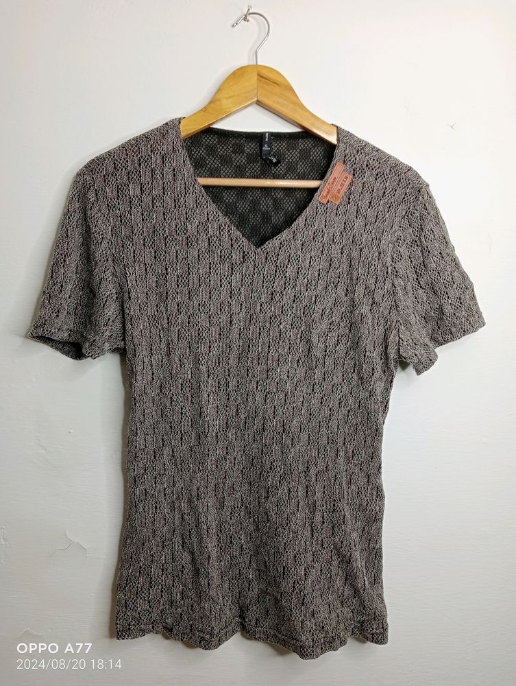 Grey's And Black Casual Top (Women's)