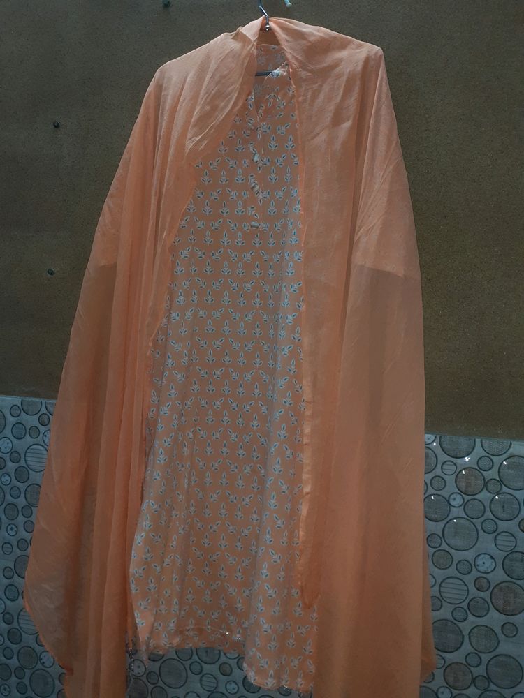 Daily wear suit with afgani salwar and chunri