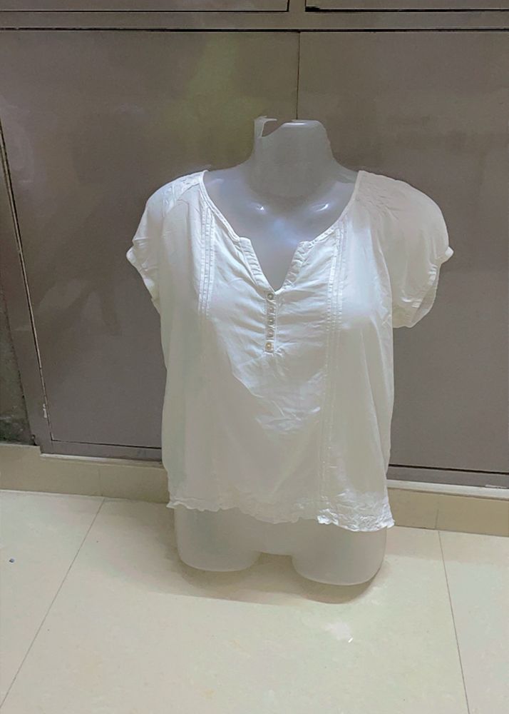 IMPORTED White Tunic Top