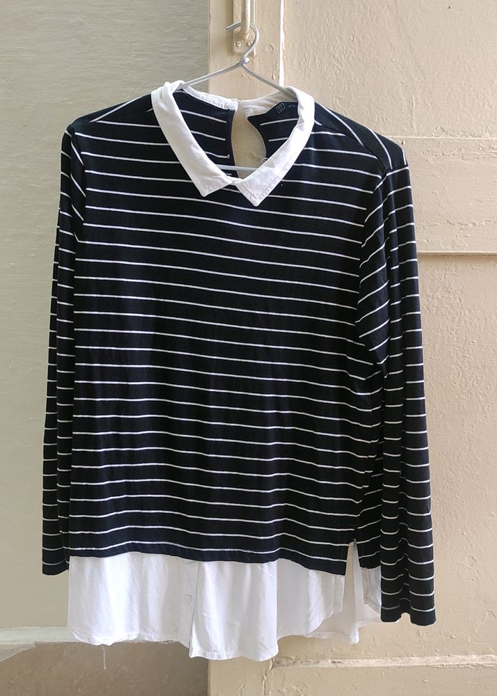 DNMX Striped Twofer Top