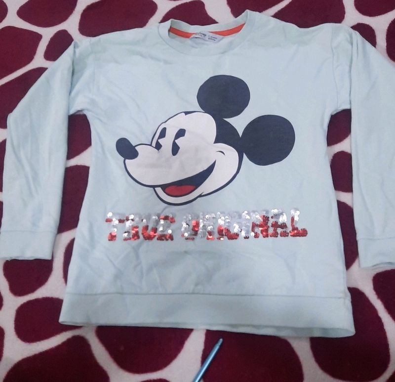 Original Disney Mickey mouse Sweatshirt For 11 To 12 Yrs Girls Pick At Only Rs200    💖Grab It Fast