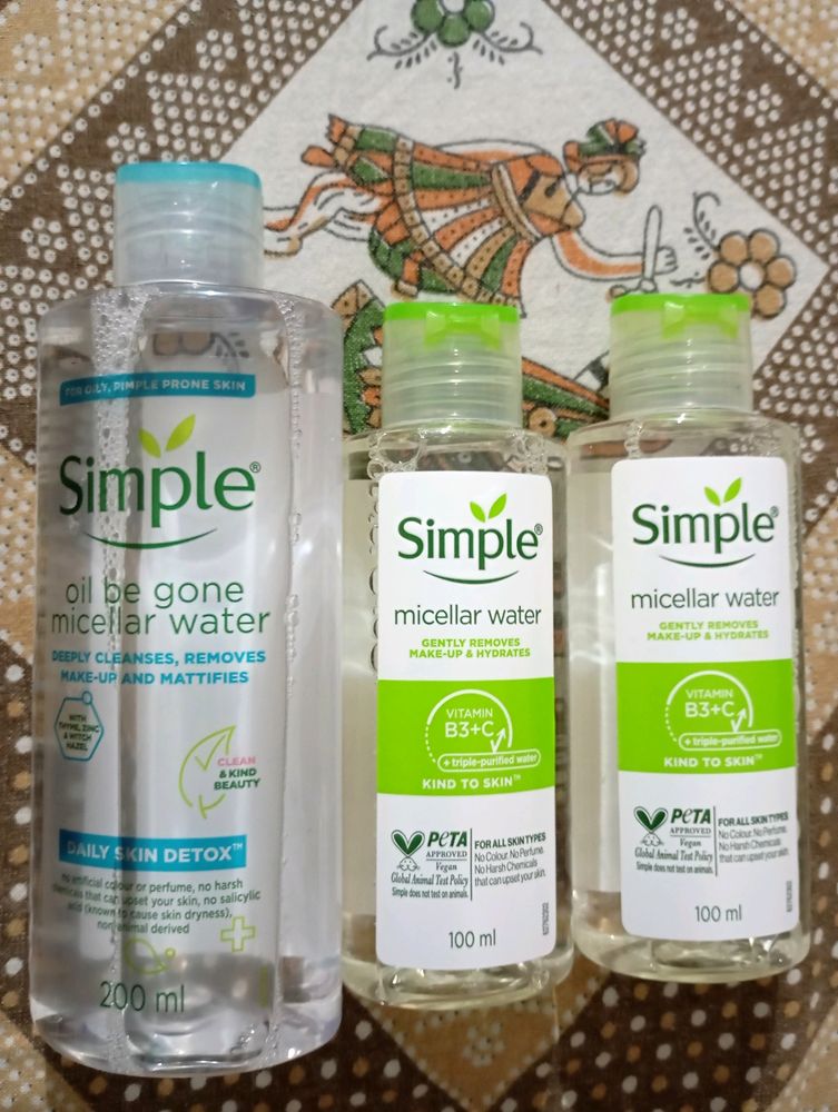 (combo)simple micellar water