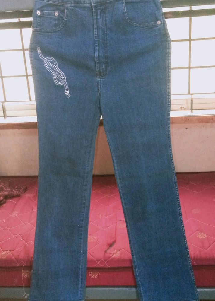 High Weist Bell Bottom Jeans