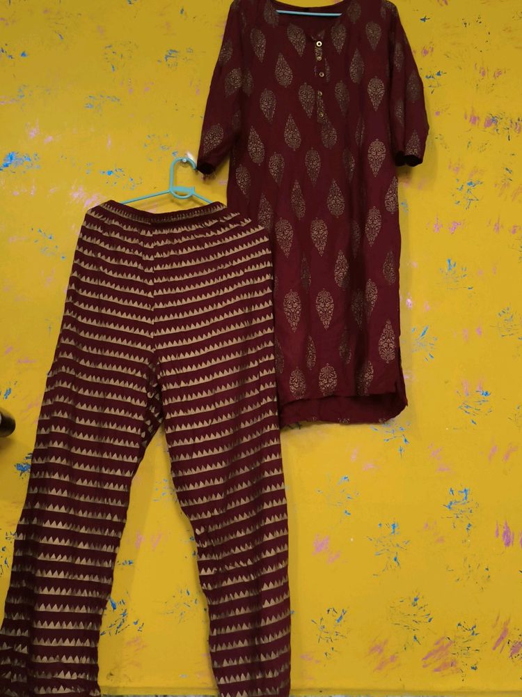 Kurti With Pant ( No Dupatta)