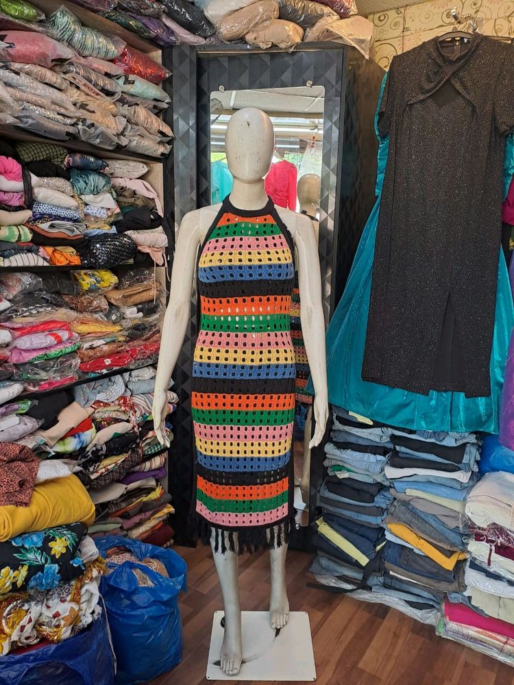 Crochet Multicolour Dress