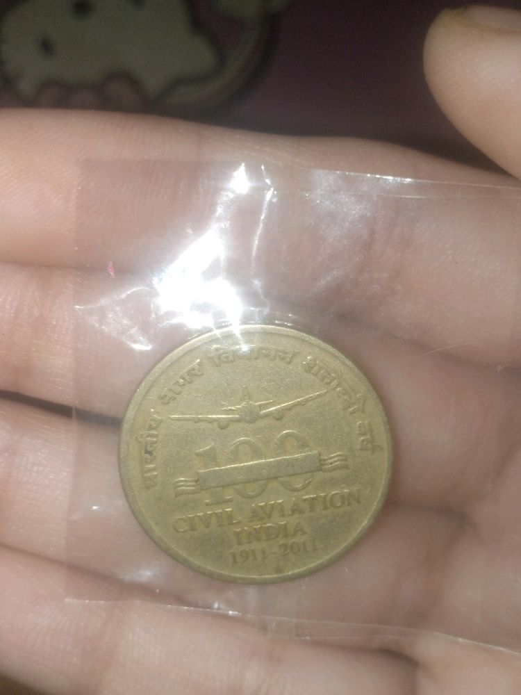 5rs Civil Aviation India Coin