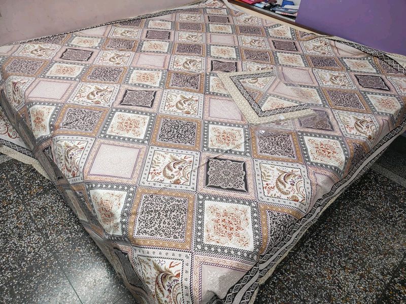 Pure Cotton Double Bed Bedsheet Wth Pillow Cover