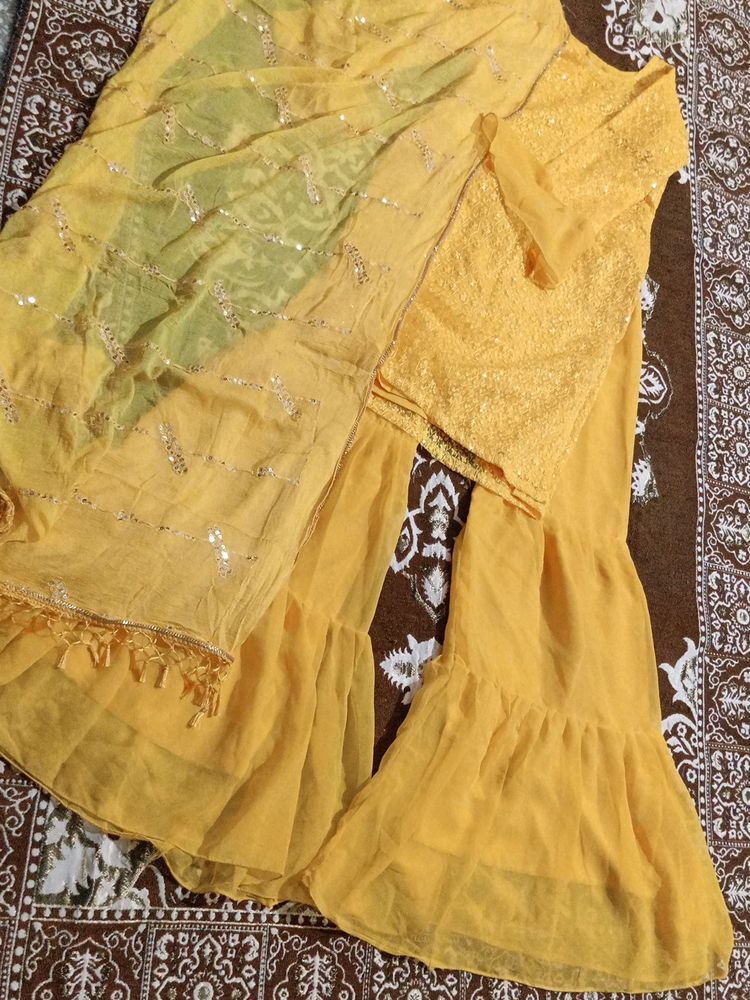 Woman Haldi Wedding Suit.