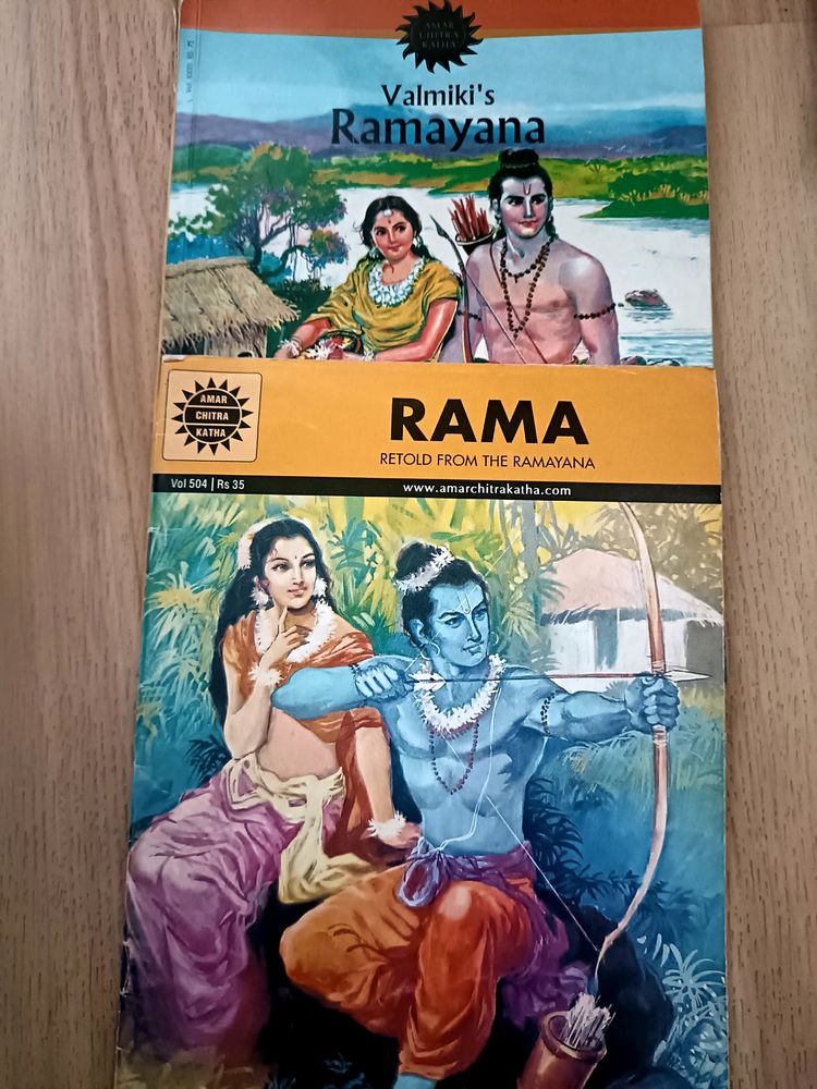 Valmiki's Ramayana- Amar Chitra Katha (SET OF 2 BOOKS)