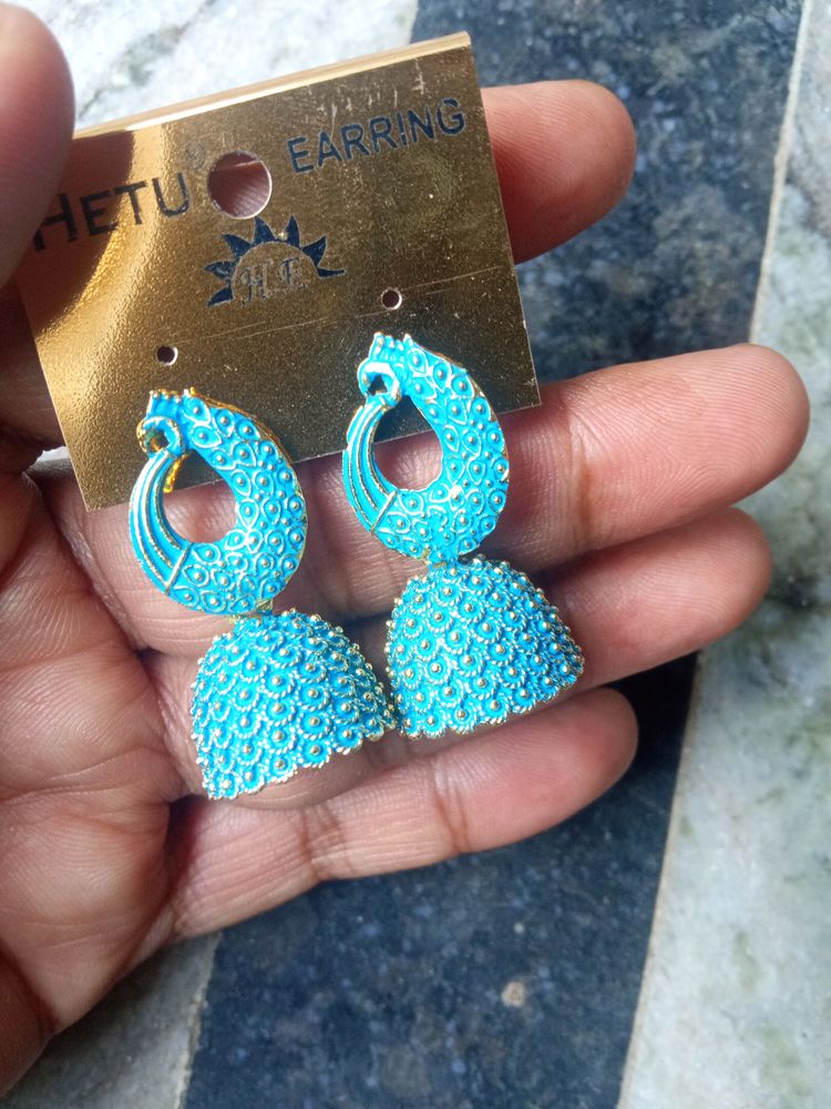 Peacock Degin Earring