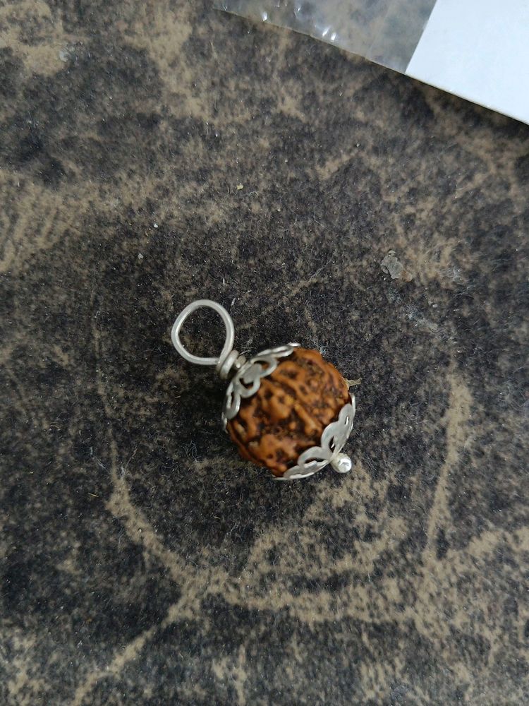 Original Rudraksha Locket With Silver