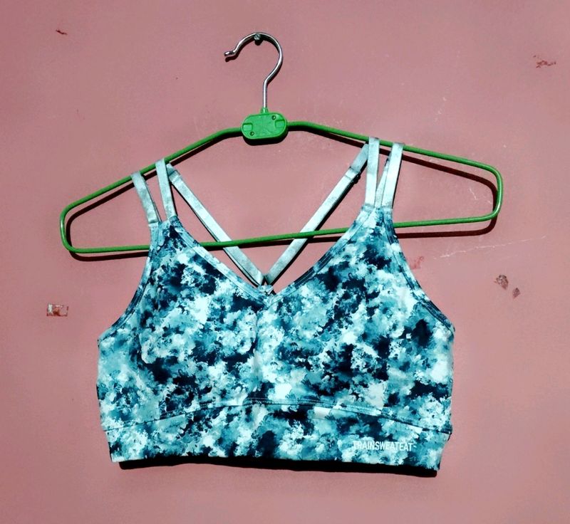 Criss-Cross Gym Bra For Girls