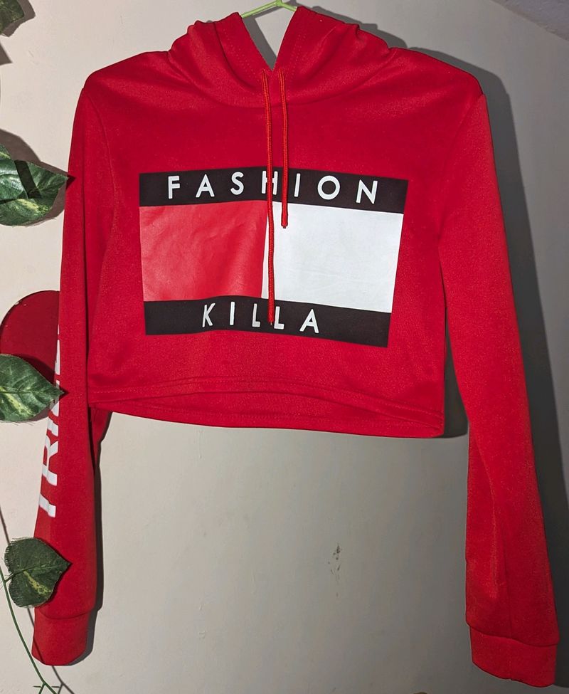 Red Crop Hoodie ❤️‍🔥