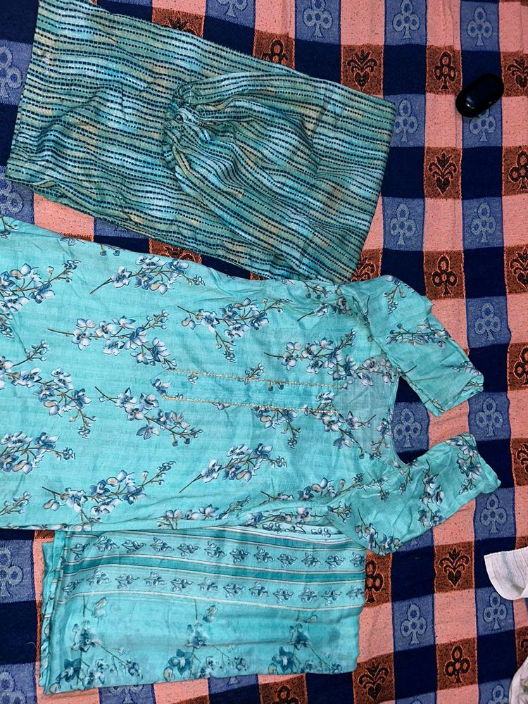 Kurta Set With Plazo And Full Length Dupatta