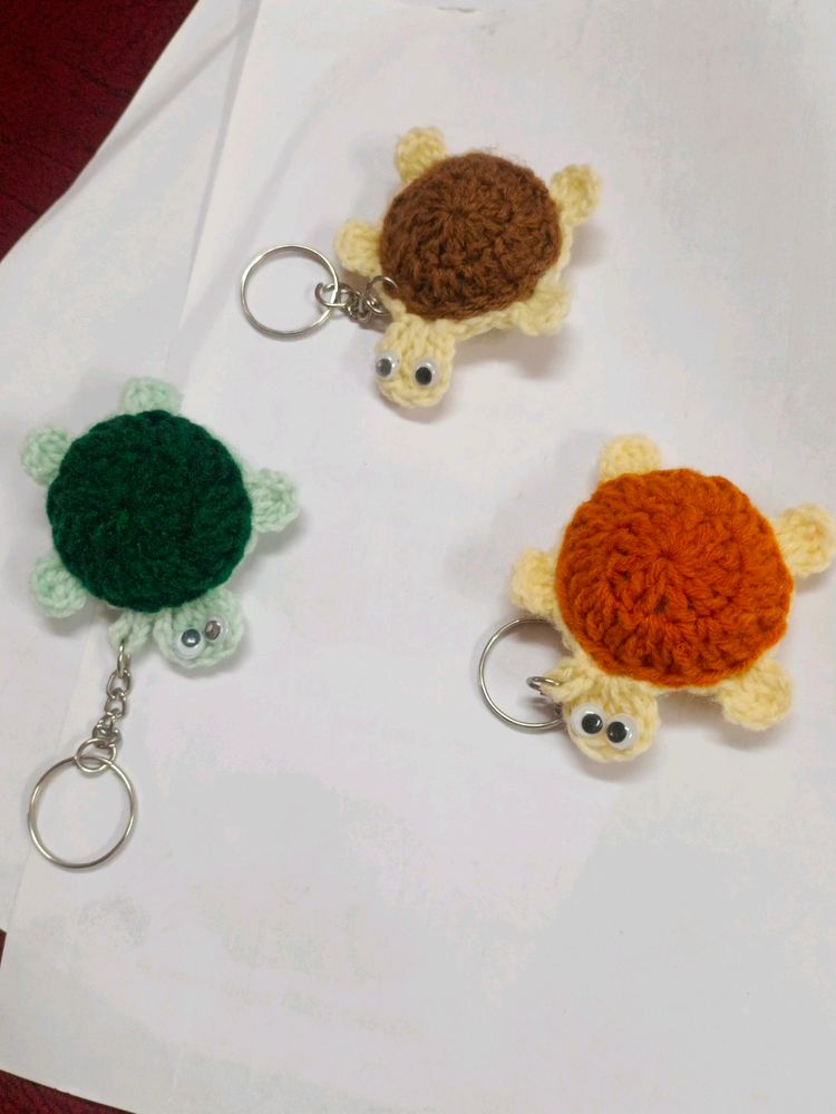 Handmade Crochet 🐢 Keychain