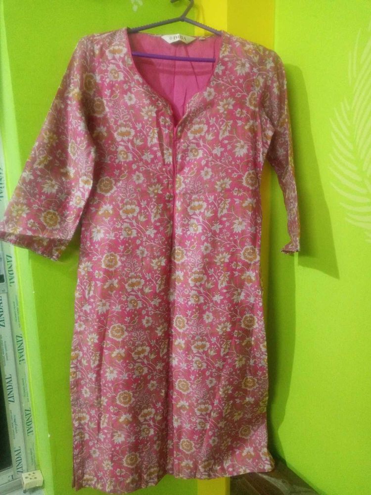 Floral print kurta