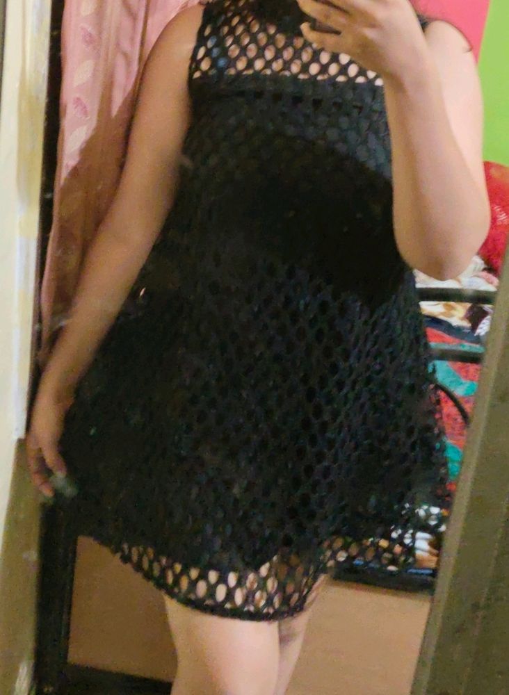 Black Net Dress