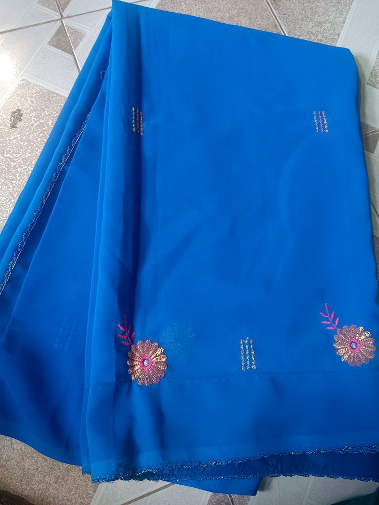 Blue Silk Saree