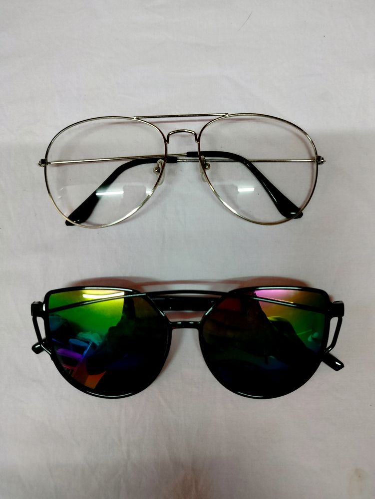 2 Pis New Fashion Sunglasses For Men And Women