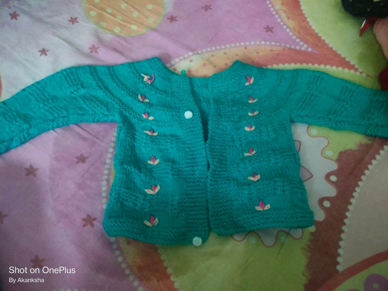 Green Baby Sweater