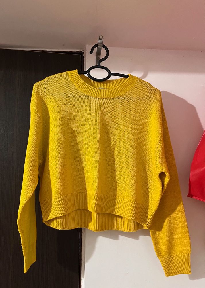 H&M Yellow Women Pullover