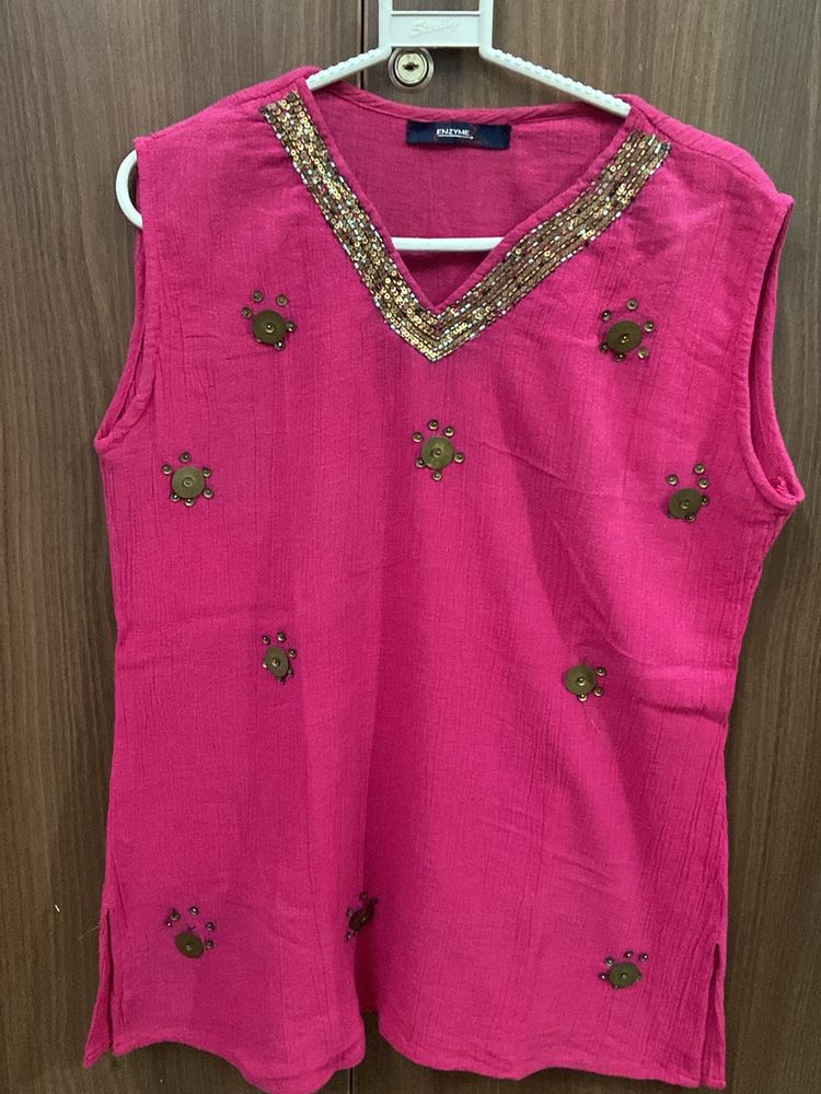 indowestern Pink Tunic