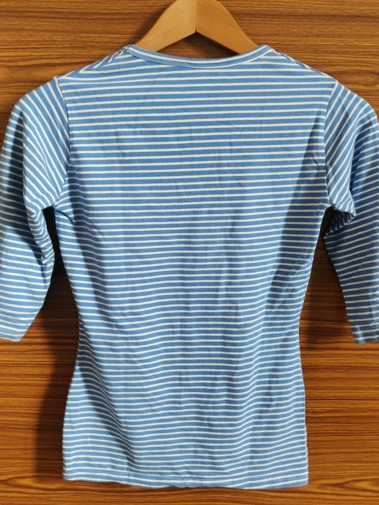 Blue & White Striped Tshirt