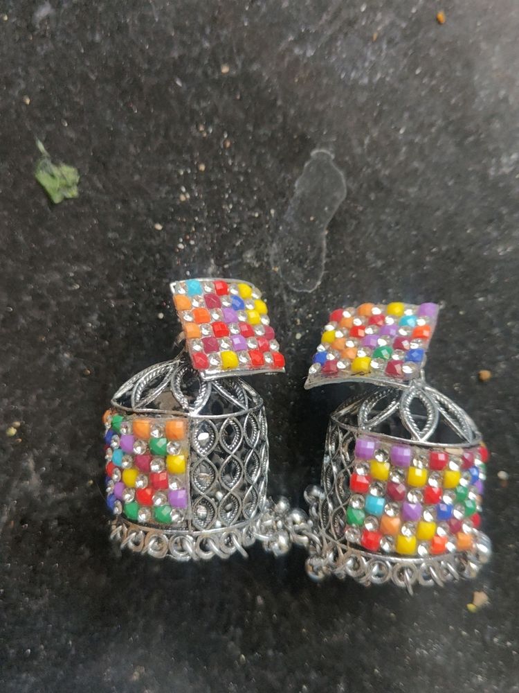 Multicolour Jhumka