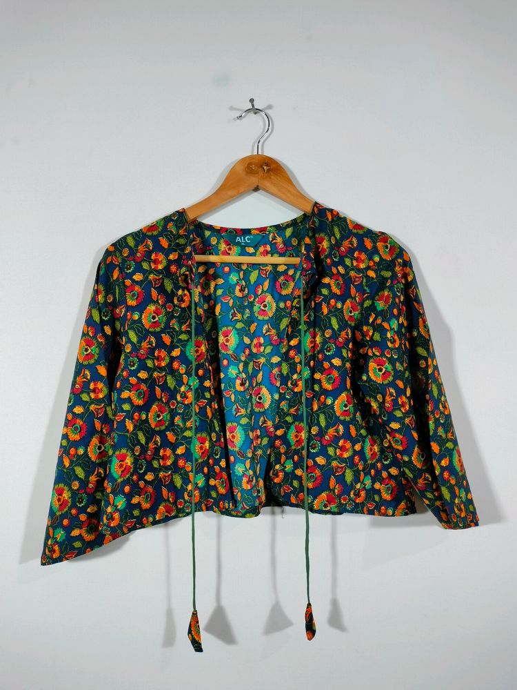 Multi Colour Printed Overcoat (Women's)