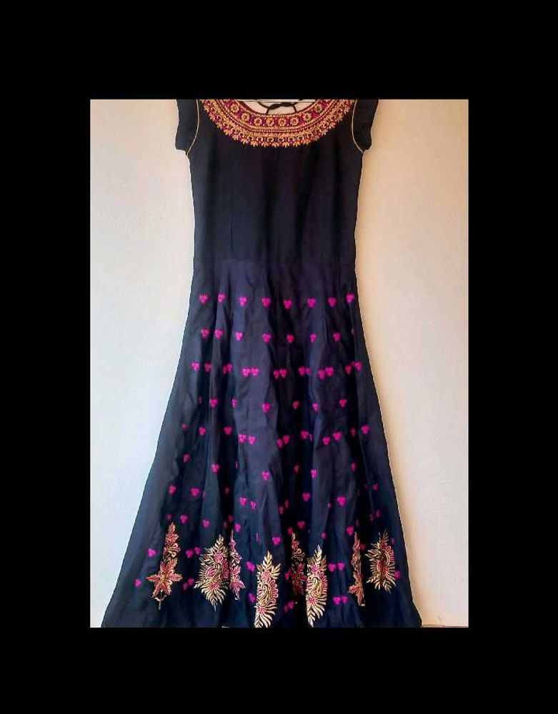 Black Anarkali With Dupatta