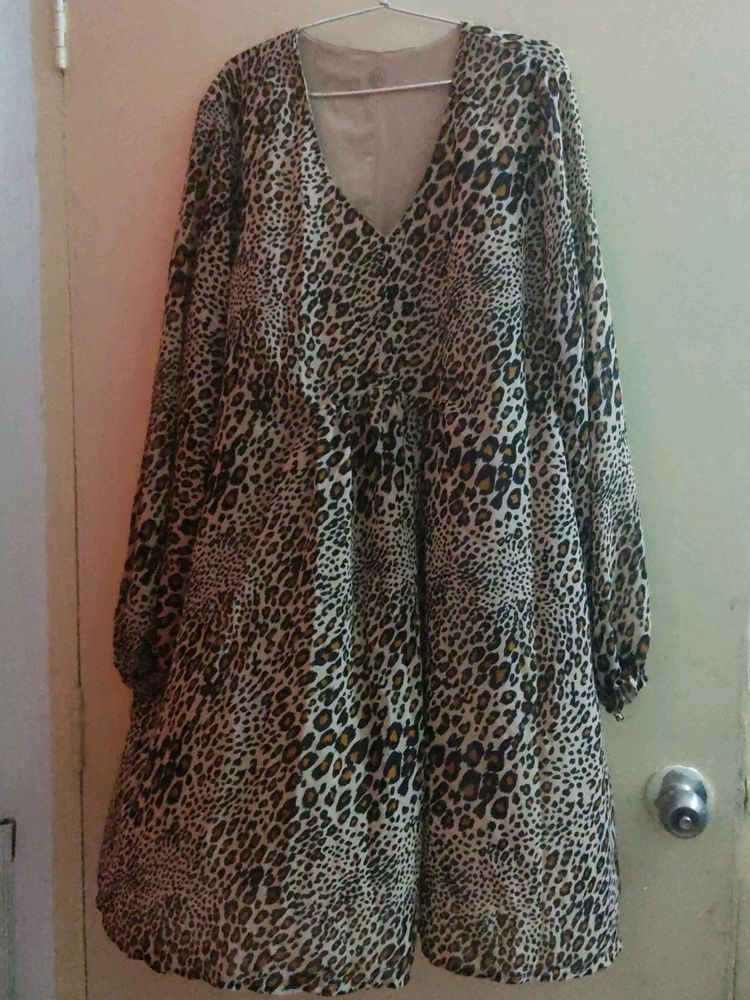 cheetah print beautiful dress