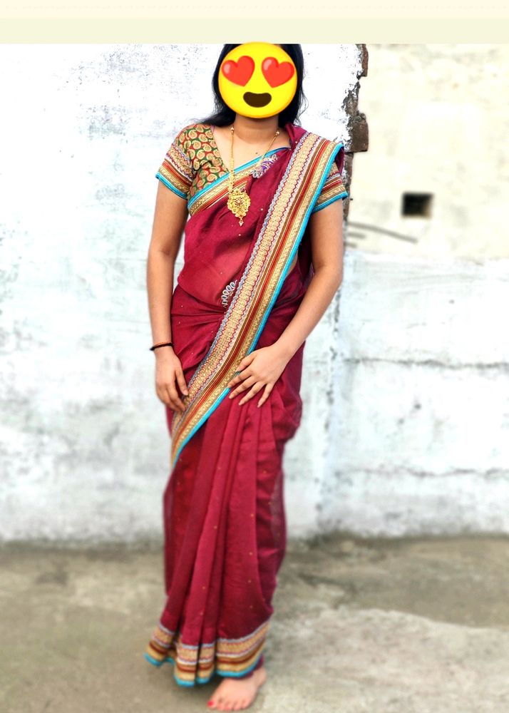 Party Wear Saree With Blouse